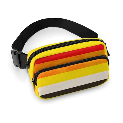 Modische Gürteltasche mit Kleiderdekor, kleine Packung, tragbare Gürteltasche mit verstellbarem Riemen für Damen und Herren, Lithsexual Pride Flag von peiyeety
