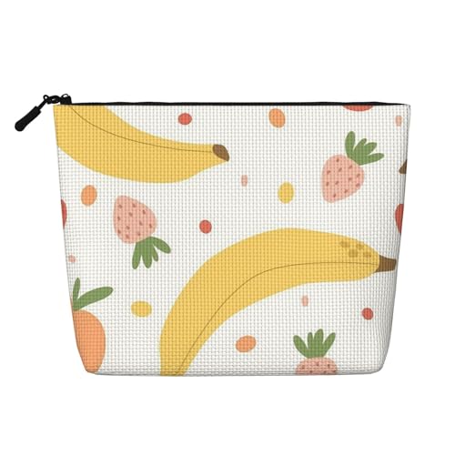 Niedliche Karotten-Kosmetiktasche aus Leder, tragbar, geeignet für Geschäftsreisen für Damen und Herren von peiyeety