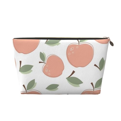 Niedlicher, handbemalter Fisch, tragbarer Kosmetiktaschen-Organizer aus Leder, geeignet für Geschäftsreisen für Frauen und Männer von peiyeety