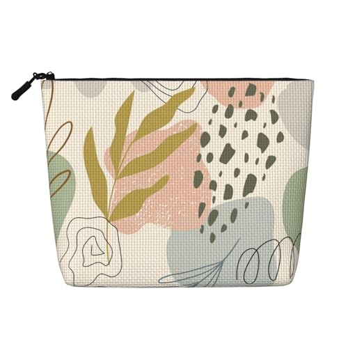 Niedlicher Kosmetiktaschen-Organizer aus Leder mit Cartoon-Erdbeere, tragbar, geeignet für Geschäftsreisen für Damen und Herren von peiyeety