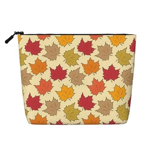 Peach Fake Hanf Make-up-Tasche Kunsthanf Make-up Reisetasche Kosmetiktasche für Frauen und Mädchen von peiyeety