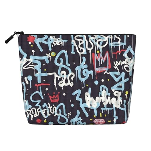 People In The Sky Fake Hemp Kunsthanf Make-up-Reisetasche Kosmetiktasche für Frauen und Mädchen von peiyeety