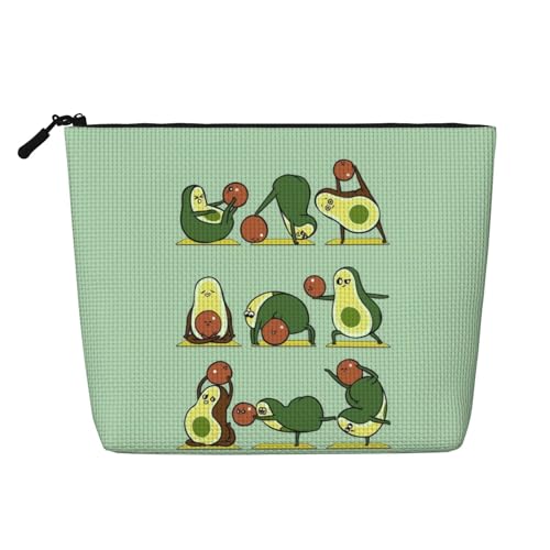 Pink Circle Fake Hanf Make-up-Tasche Kunsthanf Make-up Reisetasche Kosmetiktasche für Frauen und Mädchen von peiyeety