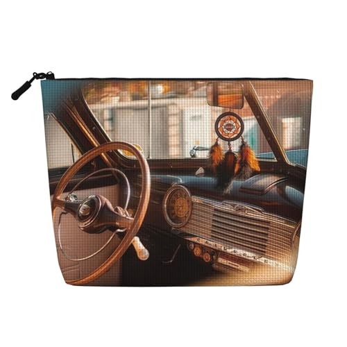 Reading Fake Hanf Make-up-Tasche Kunsthanf Make-up Reisetasche Kosmetiktasche für Frauen und Mädchen von peiyeety