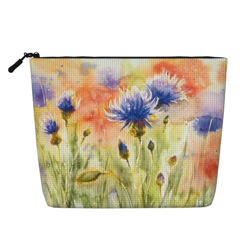 Reise-Make-up-Tasche aus Kunsthanf, Make-up-Reisetasche aus Kunsthanf, Kosmetiktasche für Frauen und Mädchen von peiyeety