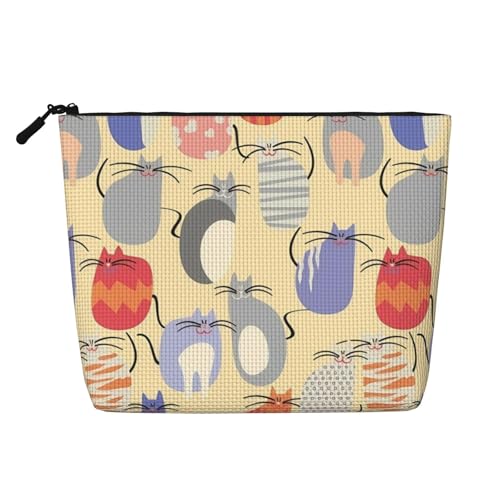 Relax Fake Hemp Make-up-Tasche, Kunsthanf, Make-up-Reisetasche, Kosmetiktasche für Frauen und Mädchen von peiyeety