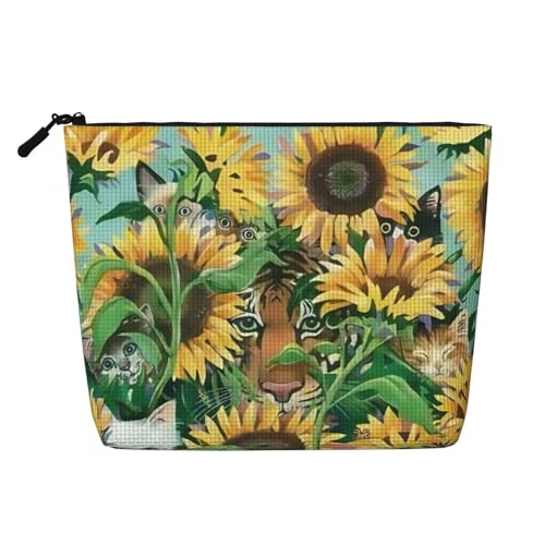 Resting Crane Fake Hanf Make-up-Tasche Kunsthanf Make-up Reisetasche Kosmetiktasche für Frauen und Mädchen von peiyeety