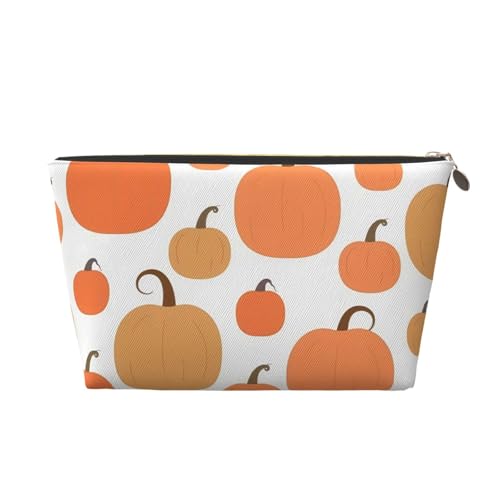 Schwarz-weiße Linie Pilzleder Tragbare Kosmetiktasche Organizer Geeignet für Geschäftsreisen für Damen und Herren von peiyeety