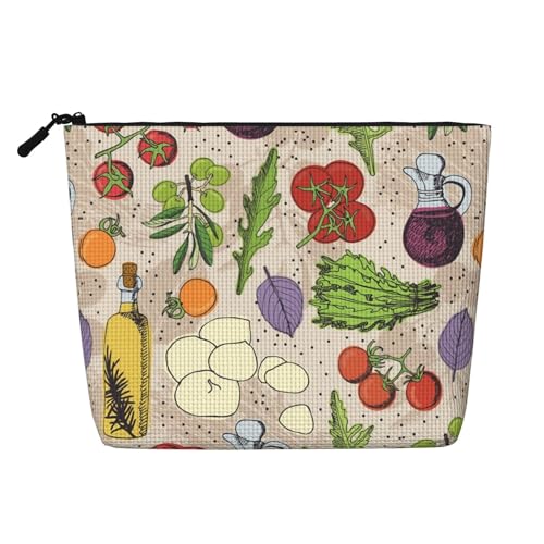 Shark Fake Hemp Make-up-Tasche, Kunsthanf, Make-up-Reisetasche, Kosmetiktasche für Frauen und Mädchen von peiyeety