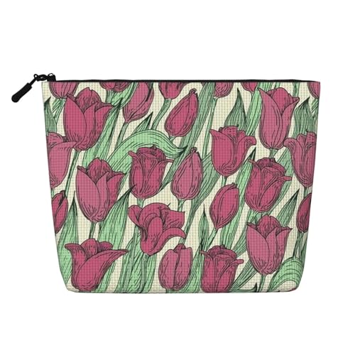 Sketch Peach Leder Tragbare Kosmetiktasche Organizer Geeignet für Geschäftsreisen für Damen und Herren von peiyeety