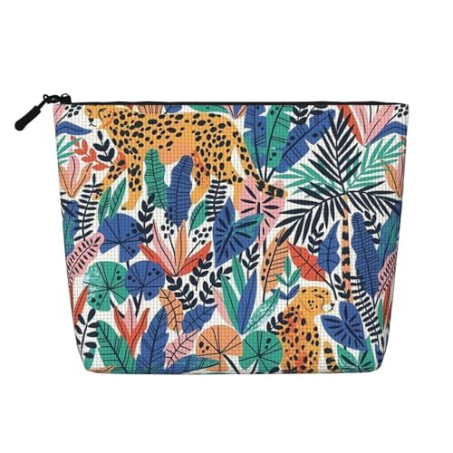 Snowy Evening Fake Hemp Kunsthanf Make-up-Reisetasche Kosmetiktasche für Frauen und Mädchen von peiyeety