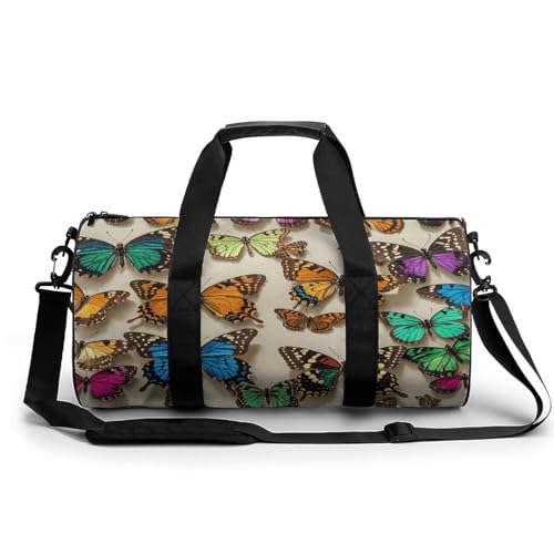 Sporttasche für Damen und Herren, Motiv: Libellen, Handgepäck, Sporttasche, Workout, leichte Reisetaschen für Reisen und Sport von peiyeety