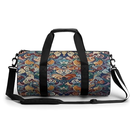 Sporttasche für Damen und Herren, Motiv: mittelalterliche Blumen, Handgepäck, Sporttasche, Workout, leichte Reisetaschen für Reisen und Sport Sporttasche für Damen und Herren, Motiv: mittelalterliche Blumen, Handgepäck, Sporttasche, Workout, leichte Reisetaschen für Reisen und Sport von peiyeety