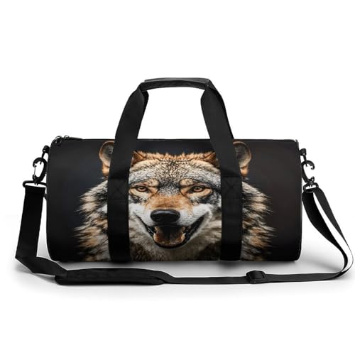 Sporttasche für Damen und Herren mit Aufdruck „Hungry Like A Wolf, Handgepäck, Sporttasche, Workout, leichte Reisetaschen für Reisen und Sport von peiyeety