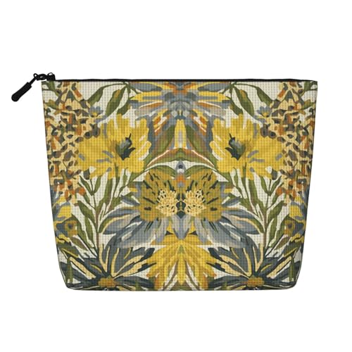 The Rose Fighter Tragbare Kosmetiktasche aus Leder, Organizer, geeignet für Geschäftsreisen für Damen und Herren von peiyeety