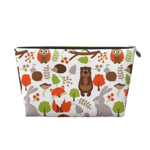 Tragbare Kosmetiktasche aus Eulenleder, geeignet für Geschäftsreisen für Damen und Herren von peiyeety