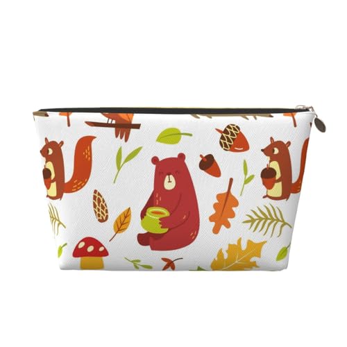 Tragbare Kosmetiktasche aus Leder im Vintage-Look, geeignet für Geschäftsreisen für Damen und Herren von peiyeety