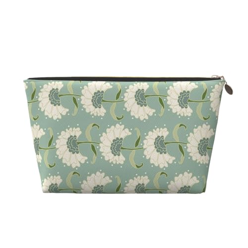 Tragbare Kosmetiktasche aus Leder mit Aquarell-Obstmotiv, geeignet für Geschäftsreisen für Damen und Herren von peiyeety