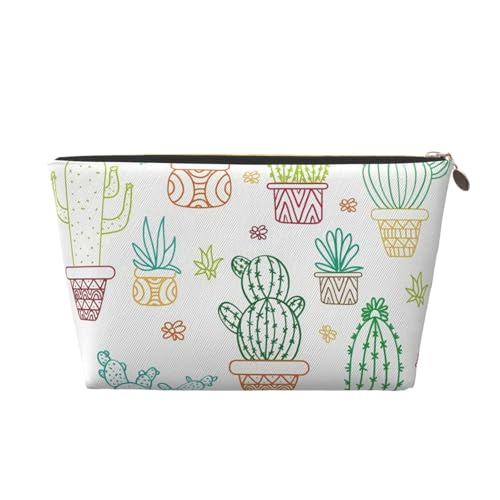 Tragbare Kosmetiktasche aus Leder mit Bananenscheiben-Motiv, geeignet für Geschäftsreisen für Damen und Herren von peiyeety