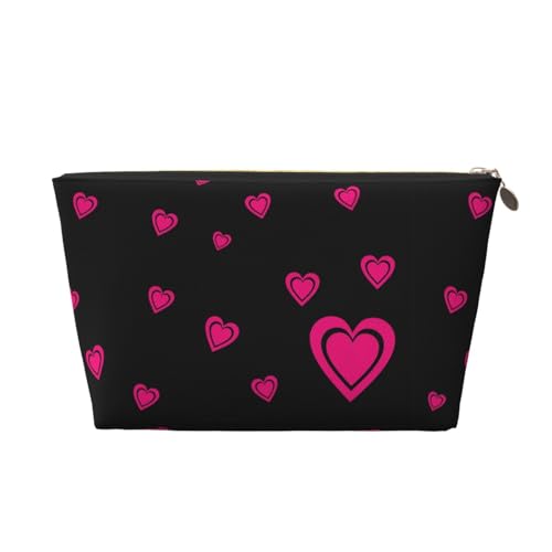 Tragbare Kosmetiktasche aus Leder mit Cartoon-Motiv, geeignet für Geschäftsreisen für Frauen und Männer von peiyeety