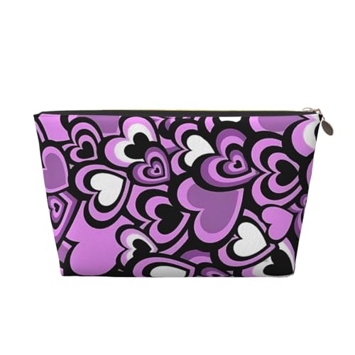 Tragbare Kosmetiktasche aus Leder mit Cartoon-Motiv, niedliche Tiere, geeignet für Geschäftsreisen für Frauen und Männer von peiyeety