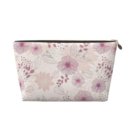 Tragbare Kosmetiktasche aus Leder mit Cartoon-Tomaten- und Gurkenmotiv, geeignet für Geschäftsreisen für Frauen und Männer von peiyeety