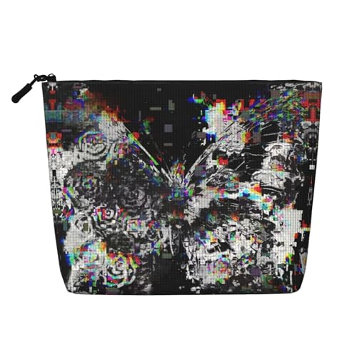 Tragbare Kosmetiktasche aus Leder mit Eichhörnchen-Pinienkernen, geeignet für Geschäftsreisen für Damen und Herren von peiyeety