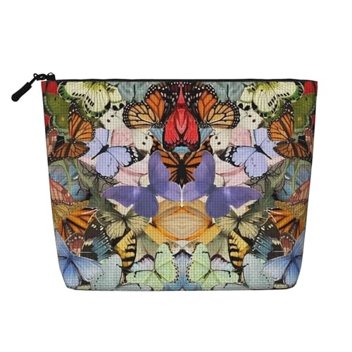 Tragbare Kosmetiktasche aus Leder mit Eichhörnchen-Pinienkernen, geeignet für Geschäftsreisen für Damen und Herren von peiyeety