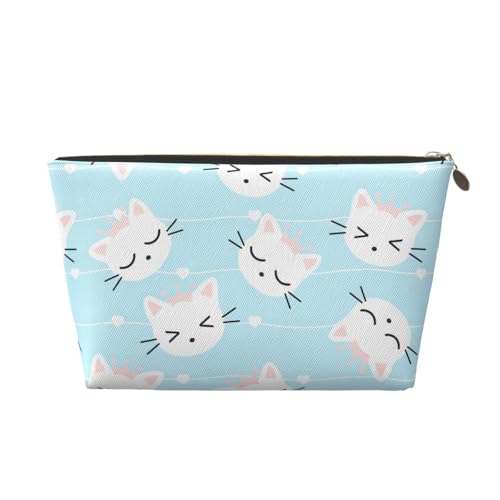 Tragbare Kosmetiktasche aus Leder mit Glücksblume, geeignet für Geschäftsreisen für Damen und Herren von peiyeety