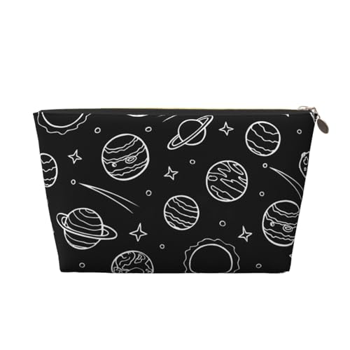 Tragbare Kosmetiktasche aus Leder mit Kaktusblüte, geeignet für Geschäftsreisen für Damen und Herren von peiyeety