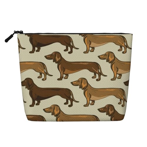 Tragbare Kosmetiktasche aus Leder mit Katzenmotiv, geeignet für Geschäftsreisen für Damen und Herren von peiyeety