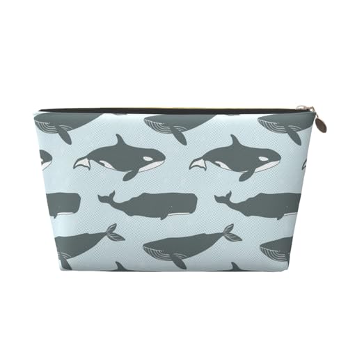 Tragbare Kosmetiktasche aus Leder mit Kawaii-Tieren, geeignet für Geschäftsreisen für Frauen und Männer von peiyeety