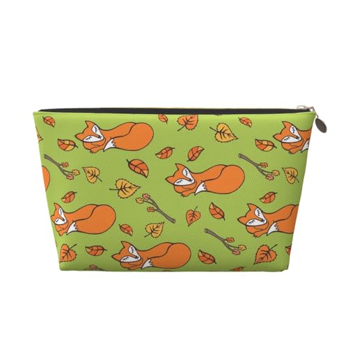 Tragbare Kosmetiktasche aus Leder mit Linien, Blättern und Blumen, geeignet für Geschäftsreisen für Damen und Herren Tragbare Kosmetiktasche aus Leder mit Linien, Blättern und Blumen, geeignet für Geschäftsreisen für Damen und Herren von peiyeety