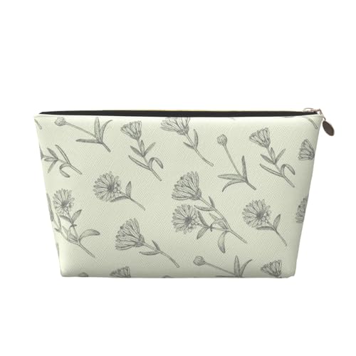 Tragbare Kosmetiktasche aus Leder mit bunten Kakis, geeignet für Geschäftsreisen für Damen und Herren von peiyeety