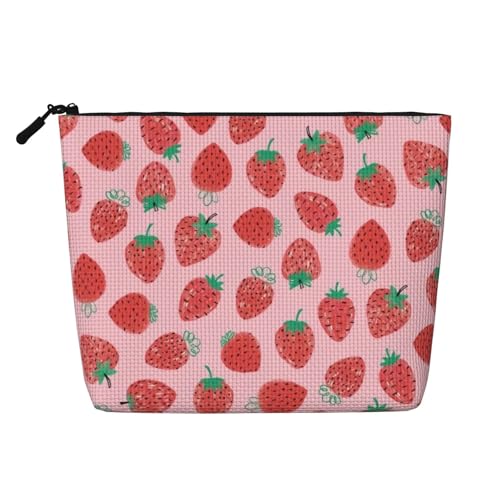 Tragbare Kosmetiktasche aus Leder mit gelber Blume, geeignet für Geschäftsreisen für Damen und Herren von peiyeety