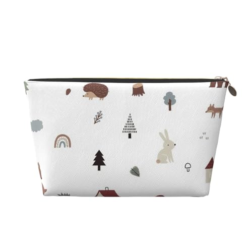 Tragbare Kosmetiktasche aus Leder mit gepunktetem Stern, geeignet für Geschäftsreisen für Damen und Herren von peiyeety