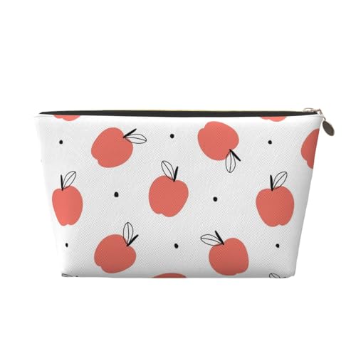 Tragbare Kosmetiktasche aus Leder mit getrockneten Pilzen, geeignet für Geschäftsreisen für Frauen und Männer von peiyeety