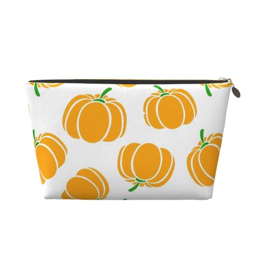 Tragbare Kosmetiktasche aus Leder mit grünen Früchten, geeignet für Geschäftsreisen für Damen und Herren von peiyeety