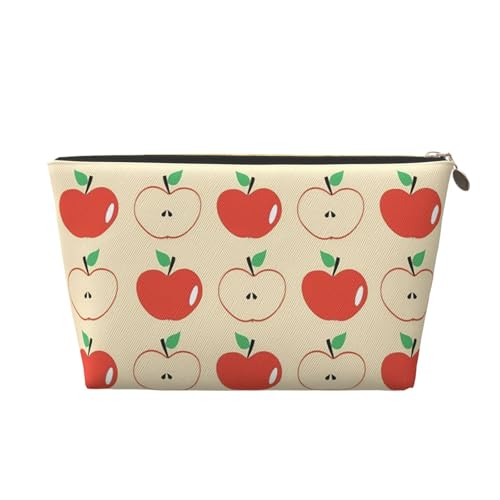 Tragbare Kosmetiktasche aus Leder mit kreisförmigem Baummotiv, geeignet für Geschäftsreisen für Damen und Herren von peiyeety