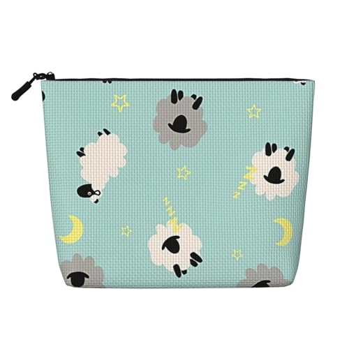 Tragbare Kosmetiktasche aus Leder mit lila Blütenmotiv, geeignet für Geschäftsreisen für Damen und Herren von peiyeety