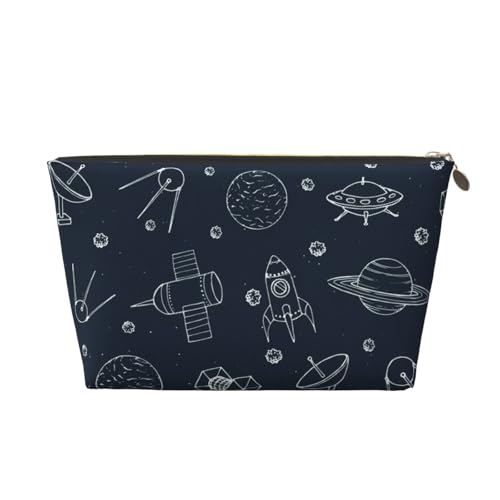 Tragbare Kosmetiktasche aus Leder mit schönem Blumenmuster, geeignet für Geschäftsreisen für Damen und Herren von peiyeety