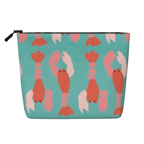 Tragbare Kosmetiktasche aus Leder mit weißen Bäumen und Blättern, geeignet für Geschäftsreisen für Damen und Herren Tragbare Kosmetiktasche aus Leder mit weißen Bäumen und Blättern, geeignet für Geschäftsreisen für Damen und Herren von peiyeety