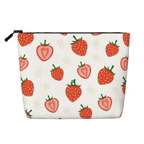 Tragbare Kosmetiktasche aus Leder von White Peonys, geeignet für Geschäftsreisen für Damen und Herren von peiyeety