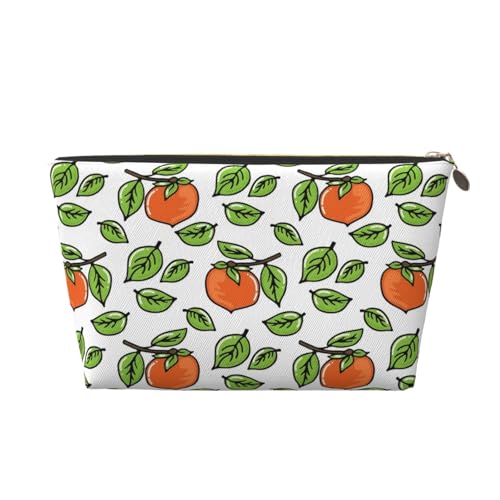 Tragbare Kosmetiktasche mit Blumenmotiv, Leder, geeignet für Geschäftsreisen, für Damen und Herren von peiyeety