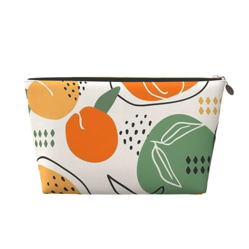 Tragbare Kosmetiktasche mit Blumenmuster, Leder, geeignet für Geschäftsreisen, für Damen und Herren von peiyeety