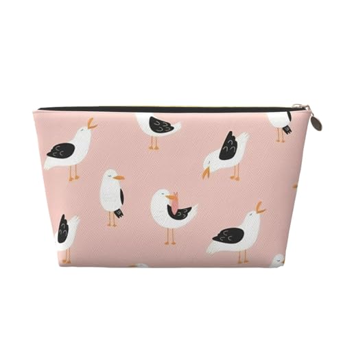 Tragbare Kosmetiktasche mit Cartoon-Rakete, Leder, geeignet für Geschäftsreisen, für Damen und Herren von peiyeety