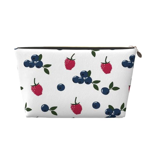 Tragbare Kosmetiktasche mit Cartoon-Wiesel-Motiv, Leder, geeignet für Geschäftsreisen, für Damen und Herren von peiyeety