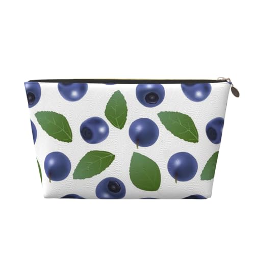 Tragbare Kosmetiktasche mit Cupcake-Muster, Leder, geeignet für Geschäftsreisen, für Damen und Herren von peiyeety