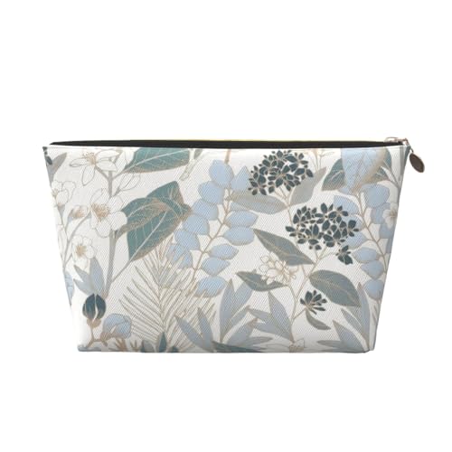 Tragbare Kosmetiktasche mit Eiscreme-Katzenmotiv, Leder, geeignet für Geschäftsreisen, für Damen und Herren von peiyeety