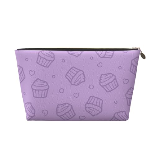 Tragbare Kosmetiktasche mit abstraktem Fuchs-Motiv, Leder, geeignet für Geschäftsreisen, für Damen und Herren von peiyeety